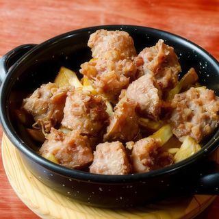 Tapa De Chorizo Tierno Con Patatines