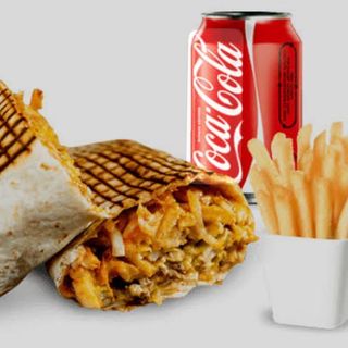 Tacos menù  con patatine e bibita 