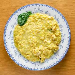 Ризото Скаморца и пушено пиле