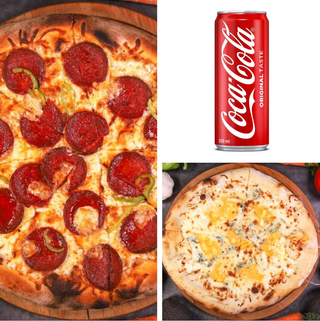 Пица Фумо+Топени сиренца+2бр. Кока Кола кен