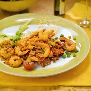 Crispy Prawns With Sichuan Chilli & G Nuts