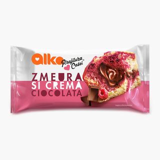 Alka Prajitura Casei Zmeura si Ciocolata 55g