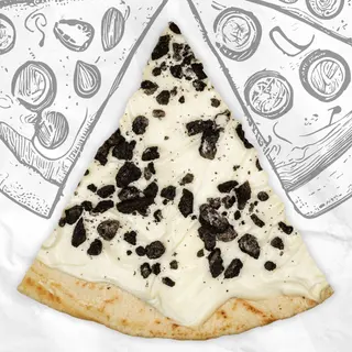 Pizza de chocolate blanco y Oreo (28cm)