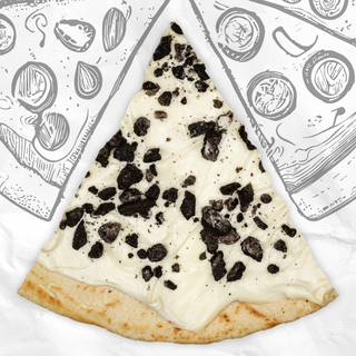 Pizza de chocolate blanco y Oreo (28cm)