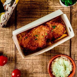 Crispy piept de pui cu fulgi de porumb