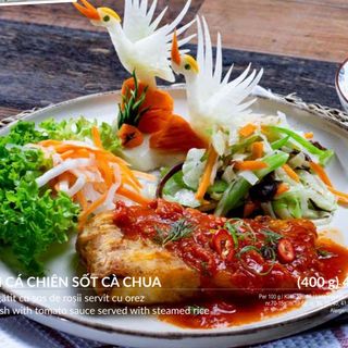 CƠM CÁ CHIÊN SỐT CÀ CHUA 