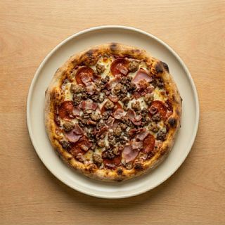 All meat pizza