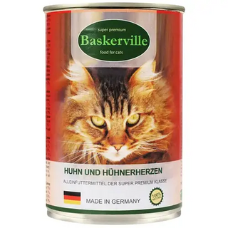 Баскервіль консерва для котів курка з сердечками 400гр