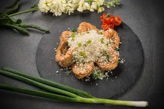 S38 Gamberoni saltati con pane grattato