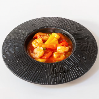 Gamberi con chili dolce e limone