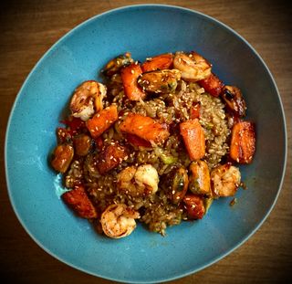 Тайський рис з морепродуктами