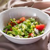 კიტრის და პომიდვრის სალათი 