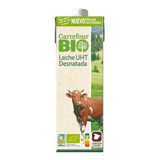Leche Desnatada Ecológica Carrefour Bio Brik 1 L.