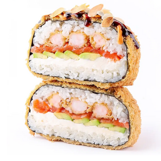 СУШІ-БУРГЕР ЛОСОСЬ-КРЕВЕТКА (380г)