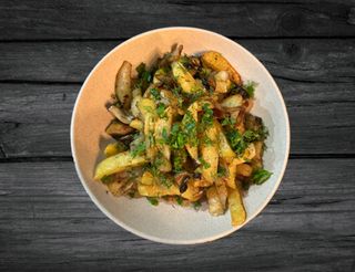 Картопля смажена з грибами