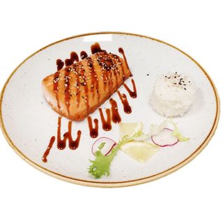 Sake teppanyaki