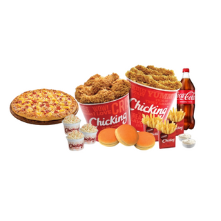 Chicken Variety Bucket + Medium Sized Pizza