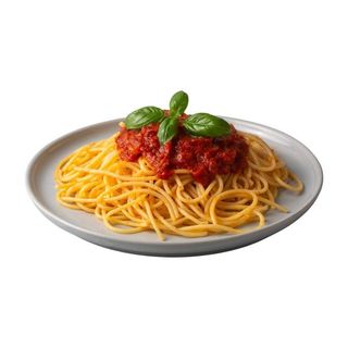 Tallarines a la  boloñesa