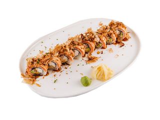 Тамаго рол з лососем і вугром, авокадо та філадельфією (300g)