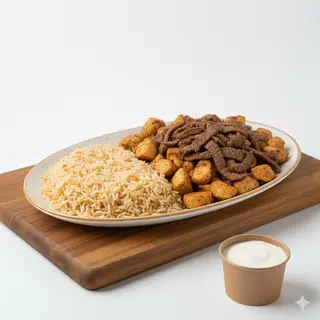 Plato Kebab Con Arroz