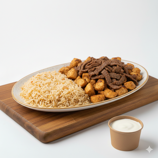 Plato Kebab Con Arroz
