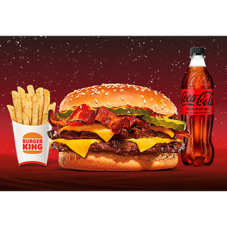 Double Cheese Bacon XXL Menu Grande