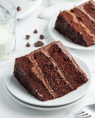 Triple Flavored Cake Slice