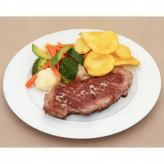 Entrecot A La Plancha Con Patatas Fritas
