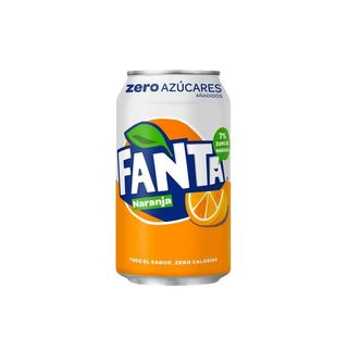 Fanta Naranja Zero lata 330 ml.