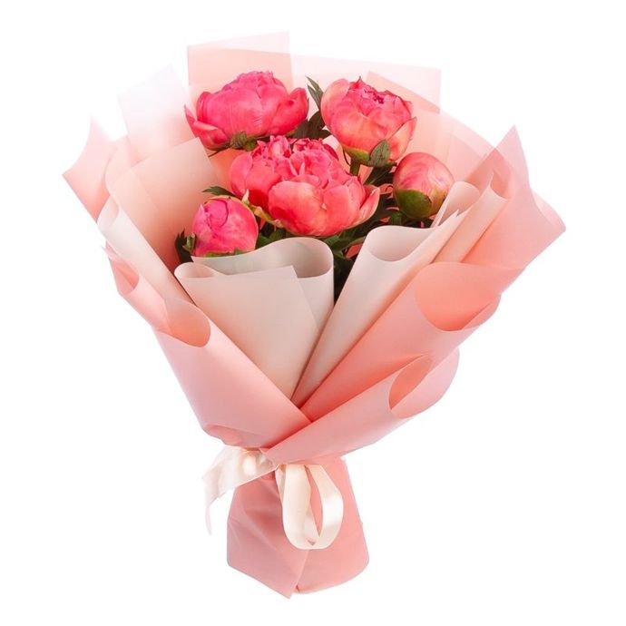 Букети з півоній