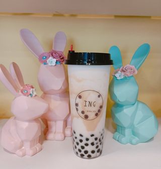 Smoothie con taro e boba 鲜芋珍冰 