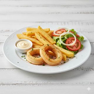 Plato combinado de calamar