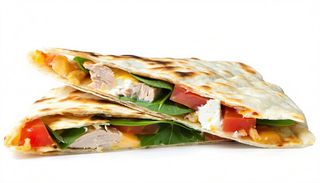 Piadina con tonno, pomodoro e rucola