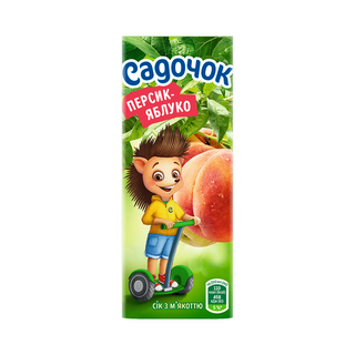 Сік Садочок Персик-Яблуко (0.2л)