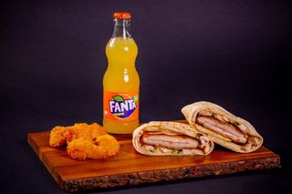 French taco XL, fritto a scelta con bibita