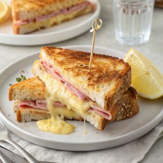 Croque Monsieur Fromage Et Dinde Fumée