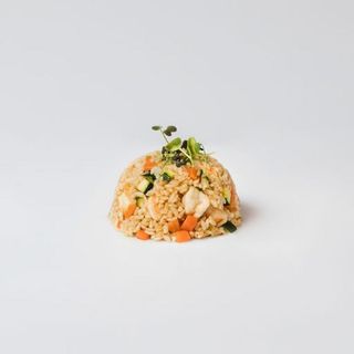 RISO CON GAMBERI E VERDURE