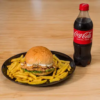 Piletina žar, pomfrit i Coca-Cola 0.5l