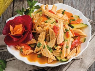 Фуджу (спаржа с овощами)