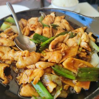 Pollo Con Jengibre Y Cebolleta A La Plancha