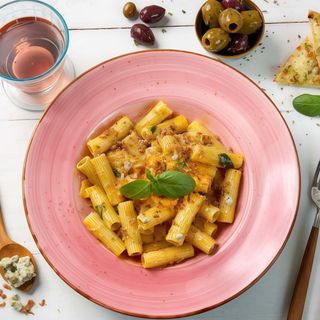 Rigatoni Amb Crema De Carbassa I Roquefort