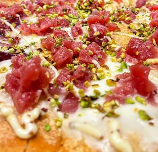 Al tonno nostrano e pistacchi di Bronte