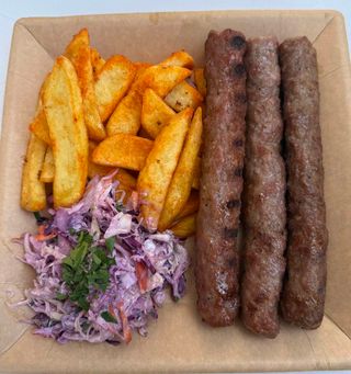 3 Grilled Kebabs with Side Dish
