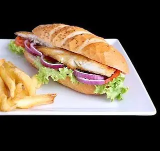 Fish in bread (Balık Ekmek)