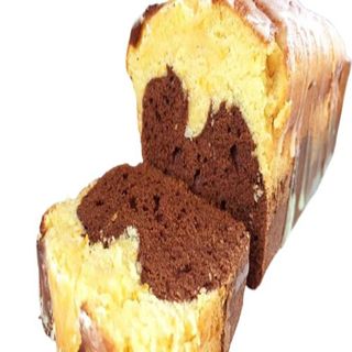 Ración bizcocho chocolate y naranja