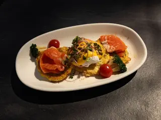 Оладки з цукіні з лососем (420g)