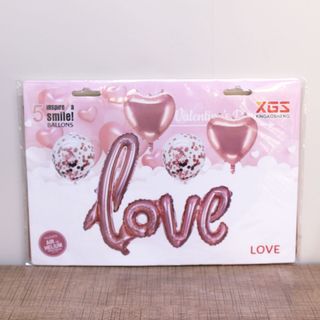 Ballon love 5 pièces