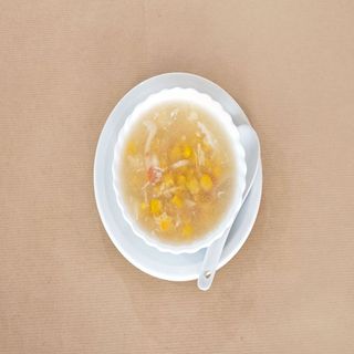 Sopa De Blat De Moro Amb Carn Cranc