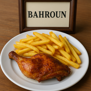 1/4 Poulet Roti avec Frites 