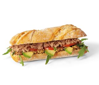 PANINO ATÙN, MOSTAZA Y AGUACATE